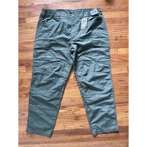 CQR Mens Tactical Cargo Pants 44x32 (44x31) Green Durable Ripstop Outdoor C21